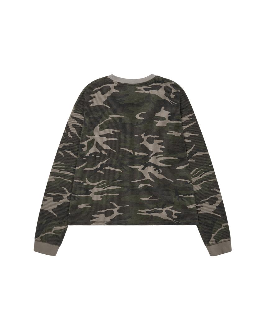 AAKAM Waffle Camouflage Long Sleeve (Khaki)