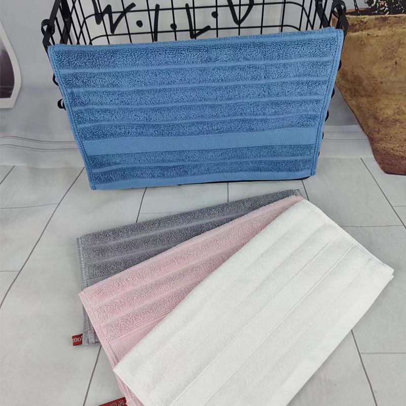 Solid Color Soft Cotton Baby Towel - 35x35 Cm, Absorbent for Face Wash & Saliva, Ideal for Children