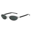 Oval Small Frame Sunglasses Women's Men's Y2K Retro Sunshade UV Sun Glasses Luxury Brand Designer Popular Metal Eyeglasses