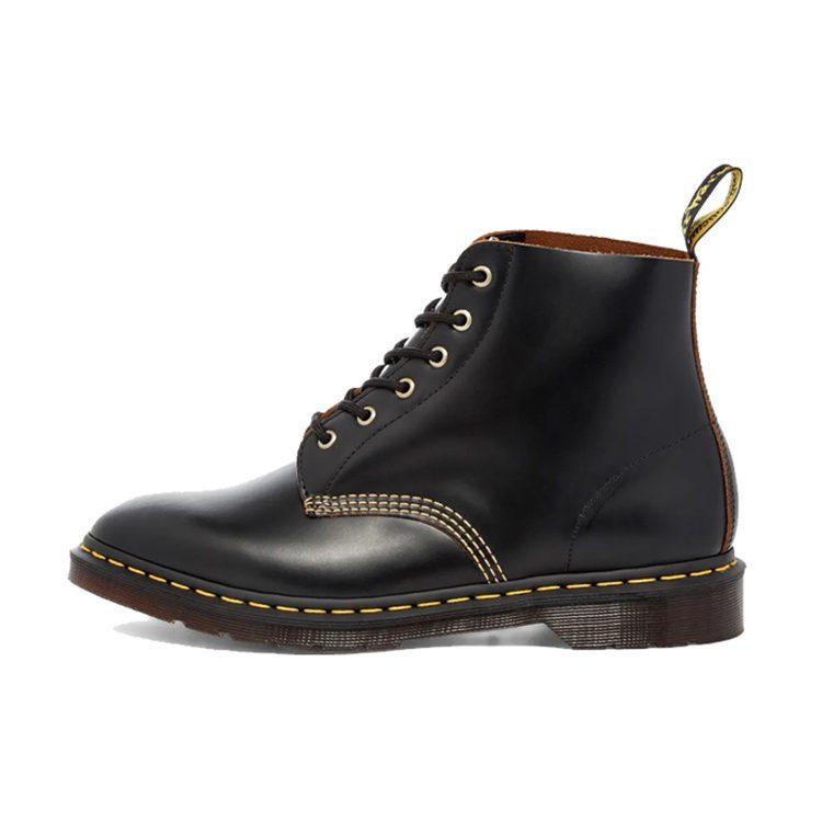 DR. Martens Retro 6 Kampfstiefel Paar Stil Schwarz 22701001