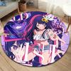 Oshi No Ko Round Area Rug,Carpet Rug for Living Room Bedroom Sofa Playroom Decor,Non-slip Floor Mat