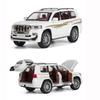 Model auta Toyota Prado v měřítku 1/24, stahovací auto ze zinkové slitiny se zvukem a světlem pro děti, chlapec, dívka dárek
