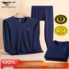 Qipilang Men's Cotton Thermal Underwear Set