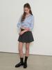 General Idea Formal Pleated Mini Skirt [Charcoal] / Gf1Lsk501