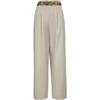 ONLY Women's Pleated Belted Wide-Leg Trousers