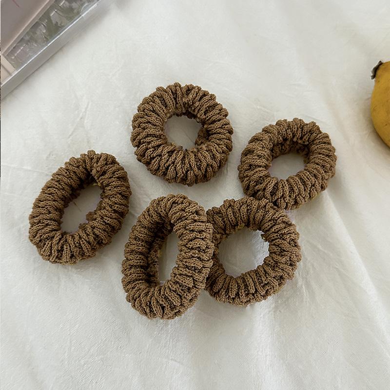 High Elasticity Thick Hair Band Set for Women - Elegant and Sweet Solid Color Pill Band, Soft and Not Tight Hairstyle, Suitable for Adults