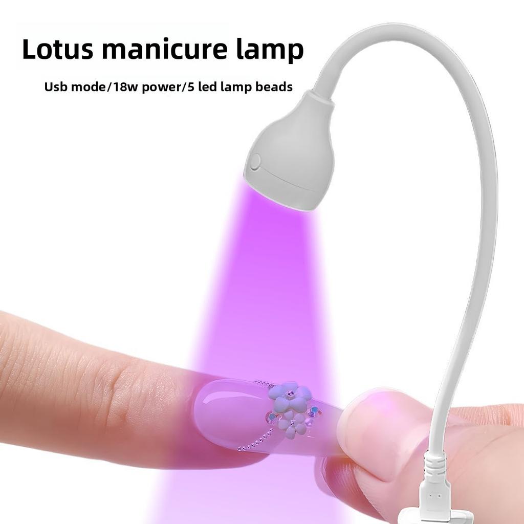 Mini Nail Dryer UV LED Nail Lamp Foldable USB Curing Lights Desk Lamp For Gel Polish Quick Dry Nail Art Dryer Manicure Tool