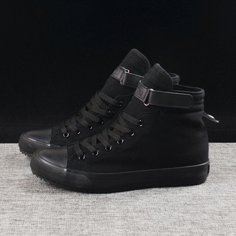 Spring Autumn Cloth Shoes Mens Fashion Sneakers Cool Young Man Street Style Casual Shoes Classic Black White Sneakers