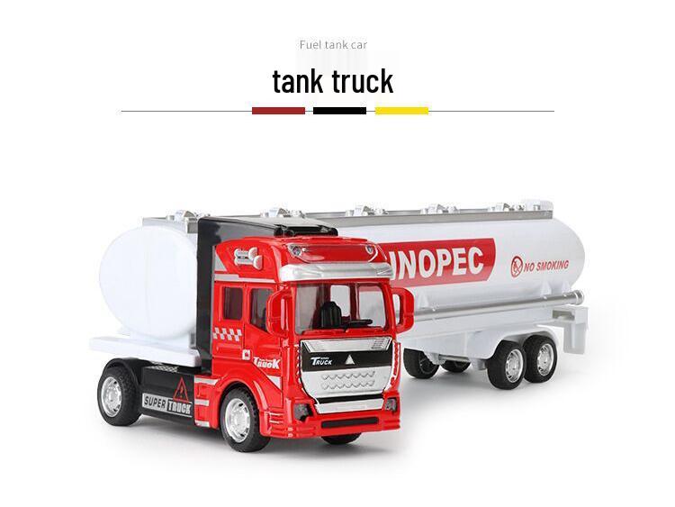 Pull-Back Alloy Detachable Container Truck Toy with Drop-Resistant Express Model - Bilingual Box Packaging