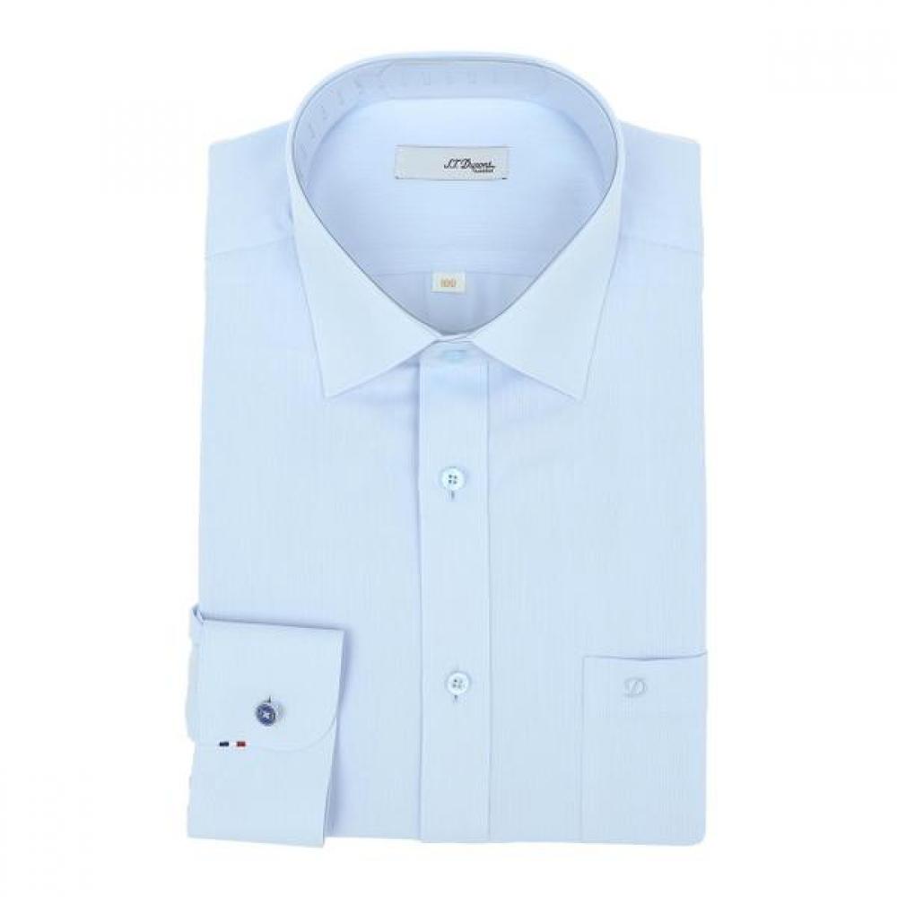S.T. Dupont Эластичная рубашка с длинным рукавом, regular fit, из ткани доби 24 S S Se4Sm11lS109Sbu 105