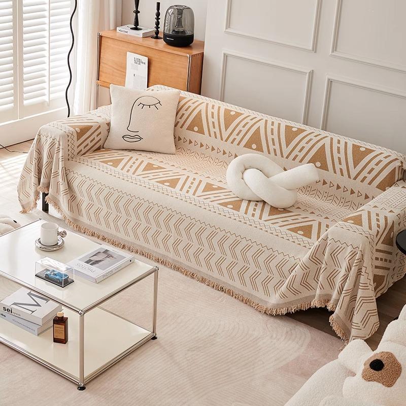 American Retro Sofa Cover Cloth Four Seasons Universal Sofa Towel Bohemian Ethnic Style Sofa Cover Towel Sofa Blanket