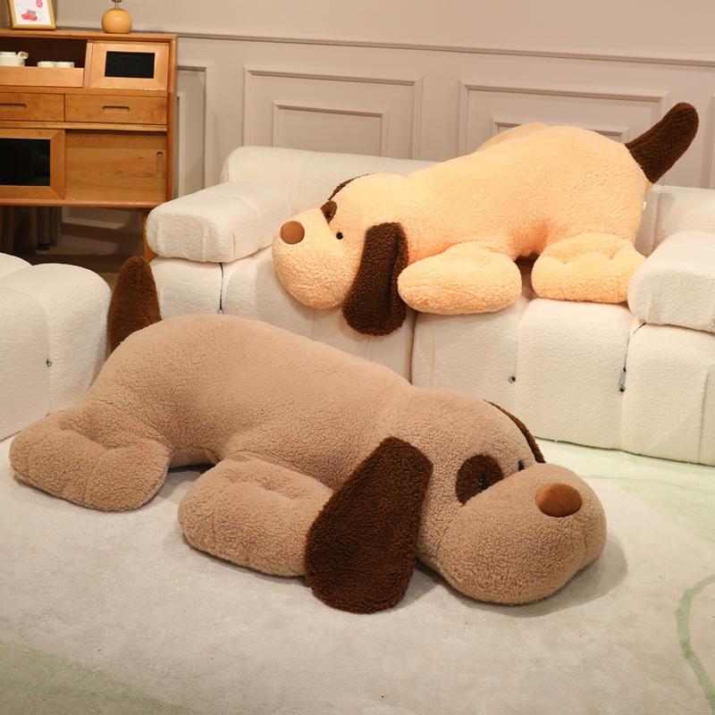 Giant Plush Dog Lying Toys Stuffed Soft Dog Plush Pillow for Cartoon Animal Puppy Toys Christmas Gift