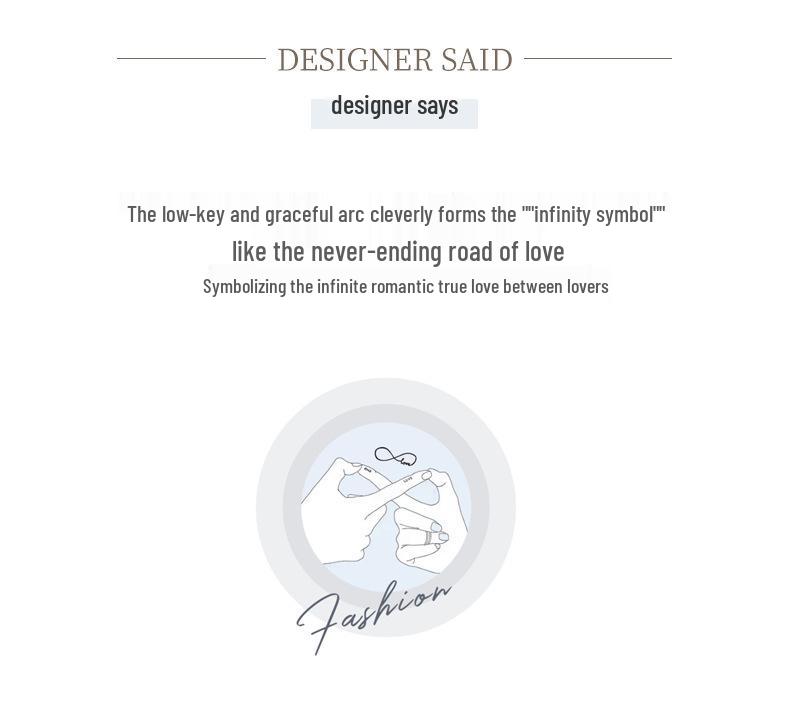 Women's Ferris Wheel Möbius Ring: S925 Sterling Silver with Zircon, Non-Fading, Niche High-End Design, Couple's Rings.