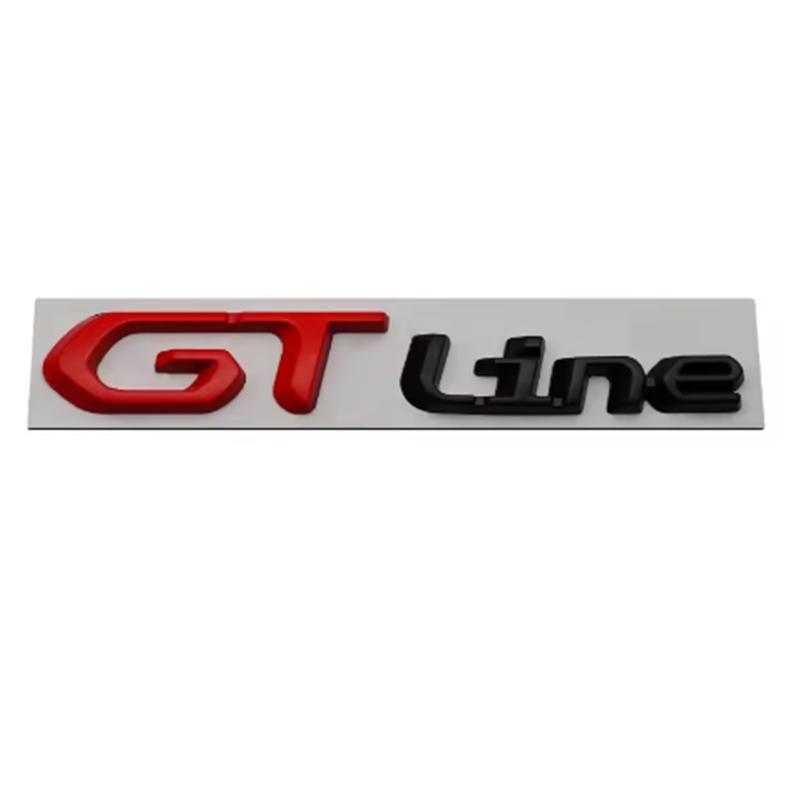 UHHA5 Car Fender Metal Sticker Rear Trunk Badge Emblem For Peugeot GTI GT GTline GT RCZ 406 405 205 3008 206 208 408 508 407 107 307