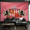 Sunderland A.F Custom Name Wall Tapestry Aesthetic Wall Hanging Printed Fabric Blanket Decorative Tapestries for Bedroom Living Room Home Decor