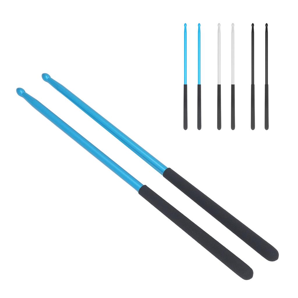 1 Paar Professionelle Drumsticks Solide Kraftverstärkung Rutschfester Griff Aluminiumlegierung 5A Drumsticks
