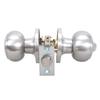 Stylish Interior Door Knobs Square Rosettes Privacy Lock Coastal Styles Stainless Steel Materials for Bedroom or Bath