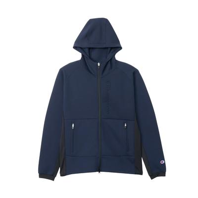 Champion Stretch 3LS Lehká mikina s kapucí, pánská Techweave® mikina, námořnická modrá, C3-BG101,