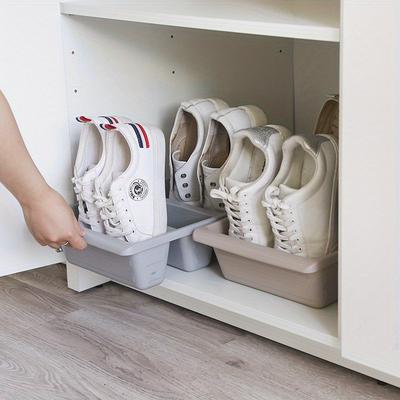 Simple Modern Nordic Style Vertical Economy Slippers Rack Space Home Shoes Storage WF