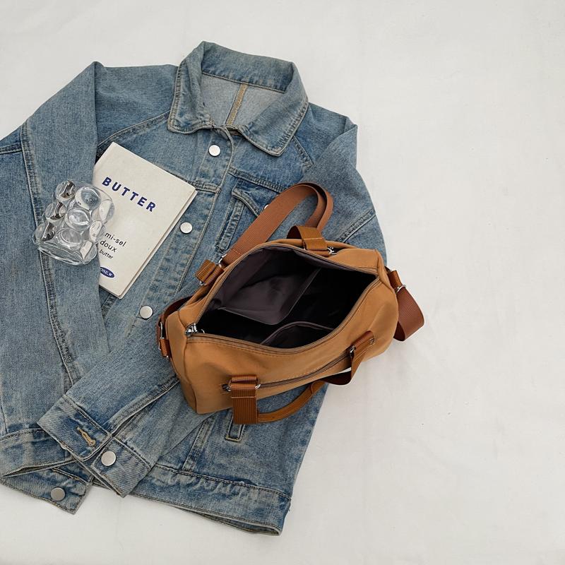 Large Capacity Tote Bag Women's Solid Color Handbag Commuter Shoulder Crossbody Bag