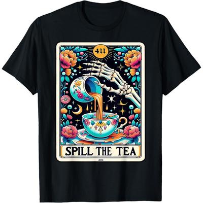 Spill The Tea Tarot Card T-Shirt