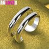 Dámsky prsteň 925 Sterling Silver Double Line