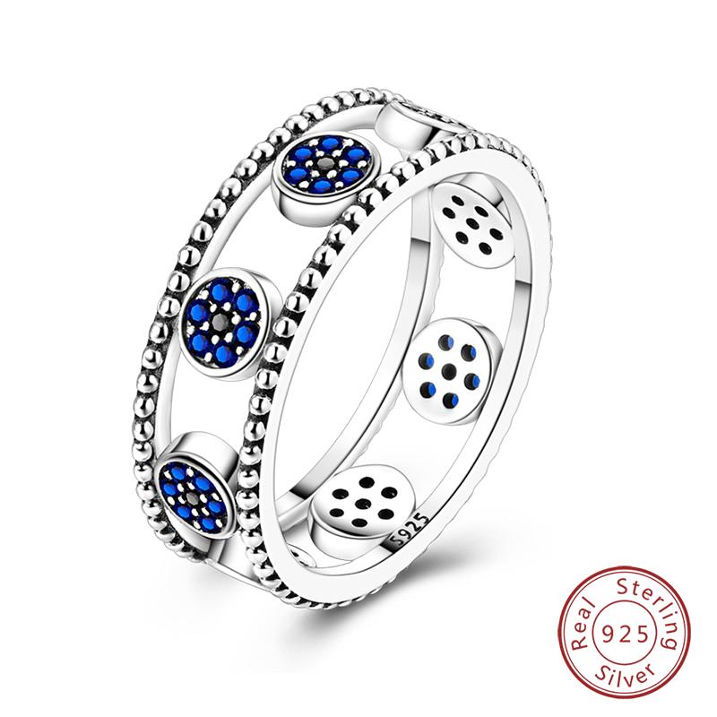 Rings For Women 925 Silver Heart Shaped Cross Crown Rings Sparkling Colorful Zircon Wedding Engagement Jewelry Gifts