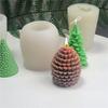 3D Tannenzapfen Silikonformen Kerzenformen Epoxidharzformen Gipsformen Handgefertigte Ornamentformen für die Kerzenherstellung