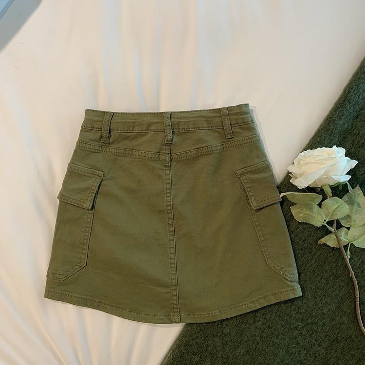 Spicy Girl High-Waisted Denim Mini Skirt - Autumn 2025 Korean Retro Style
