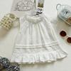 Girls Summer 2 Piece Set Embroidered Floral Tank Top With Lace Trim Wide Leg Pants Casual Outfit For Kids