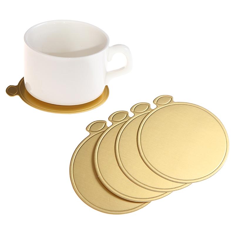100Pcs/Set Round Cake Board Mousse Pad Card Dessert Baking Pastry Display Tray