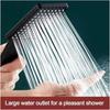 Bathroom High Pressure Shower Head Square Handheld Sprinkler Silver/Black Multi-function Universal Sprayer Home Bathroom Accessories Shower Head