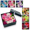Flowerbox with Soap Flowers In a Square Box, Various Colors