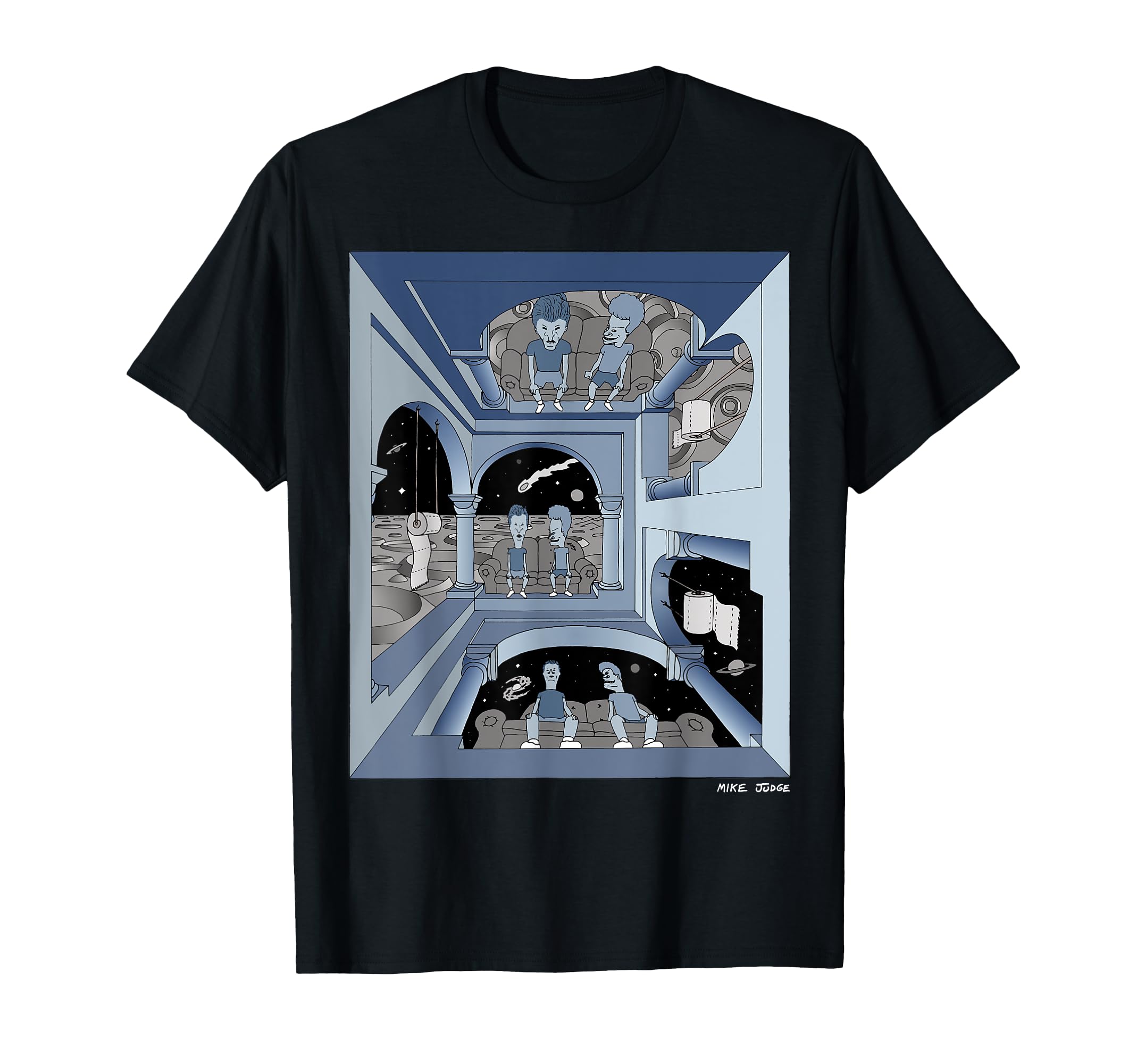 

Beavis and Butt-Head Escher Style T-Shirt