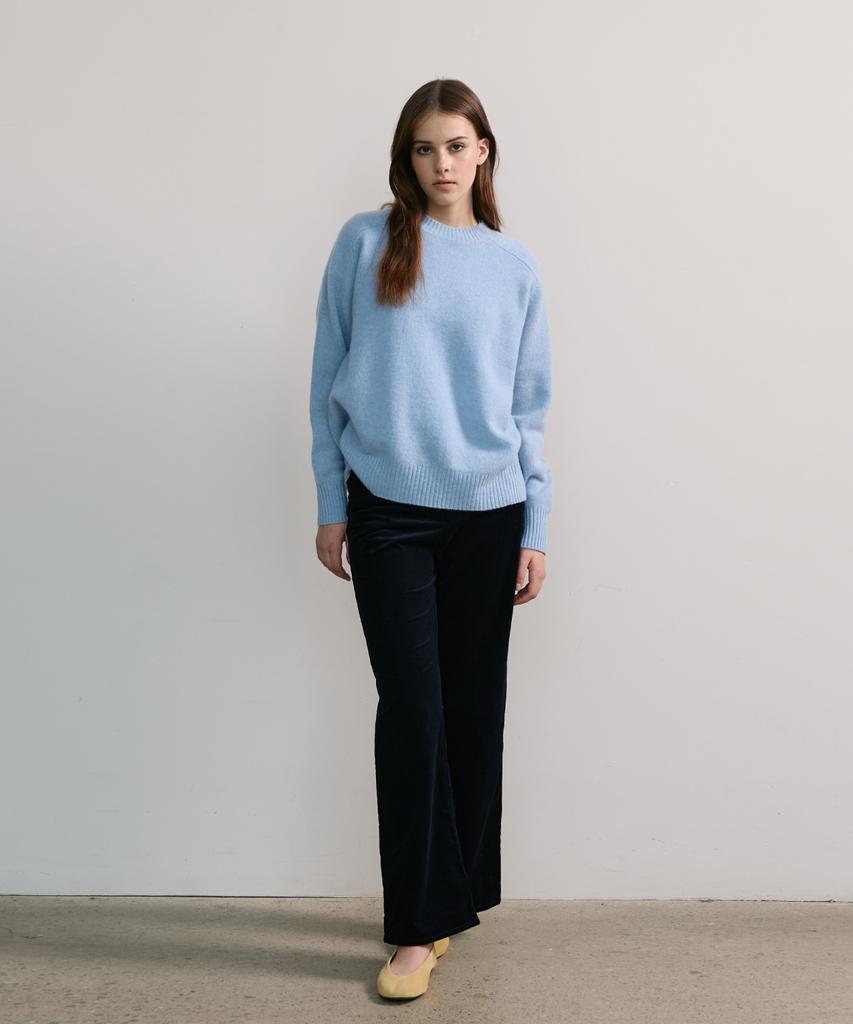 SHINE ON YOU 100% Rws Extra Fine Merino Wool Raglan Knit_Pink, Sky Blue, Ivory