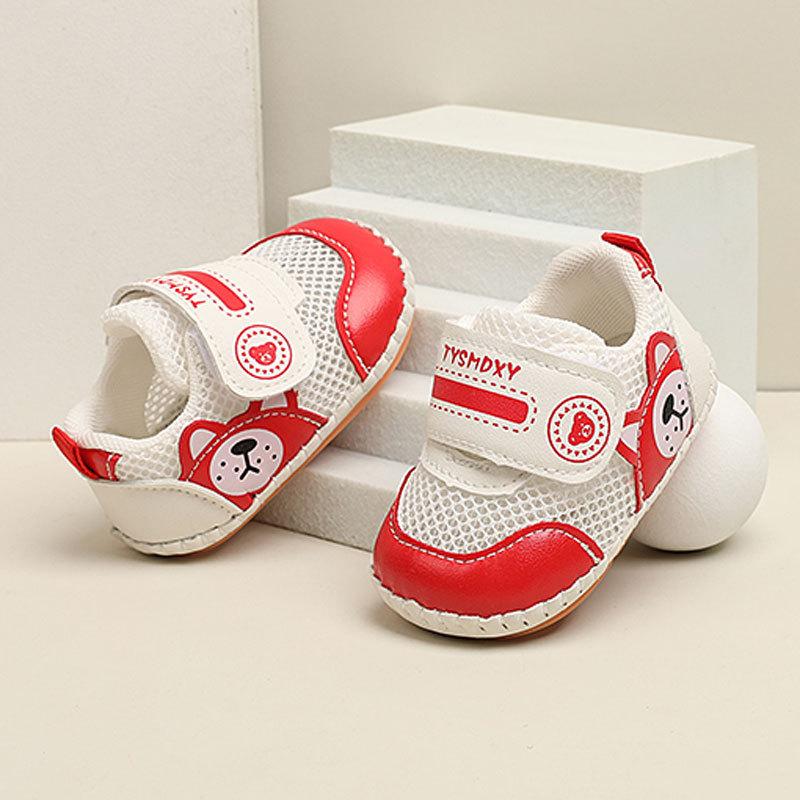 Baby Toddler Mesh Breathable Shoes With Magic Tape For Spring Summer Walks