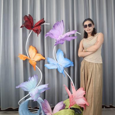 Riesige Schmetterlings-Partydekoration Großer künstlicher Papier-Schmetterling für Hochzeitsfeier Bankett Haus Garten Hintergrund Dekoration