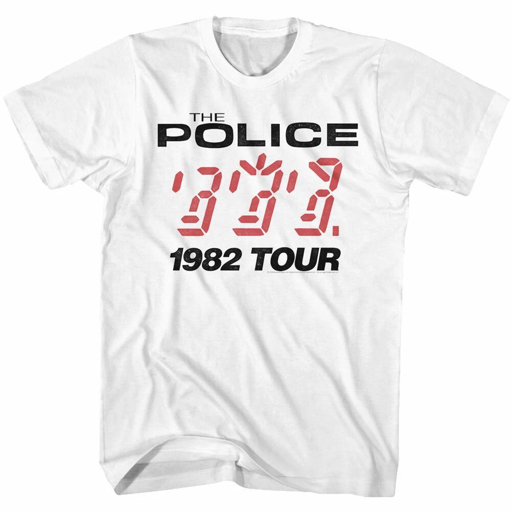

Sting & The Police Ghost in The Machine Tour 1982 Mens Tee Rock Band Concert High-end Luxury Is for Both Men and Women Top Y2k 4XL