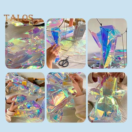 Christmas Gift Box with Copper Wire Lamp Flower Ribbon Decor Transparent Battery-operated or USB Charging Glitter Effect Night Light Home Party Decor