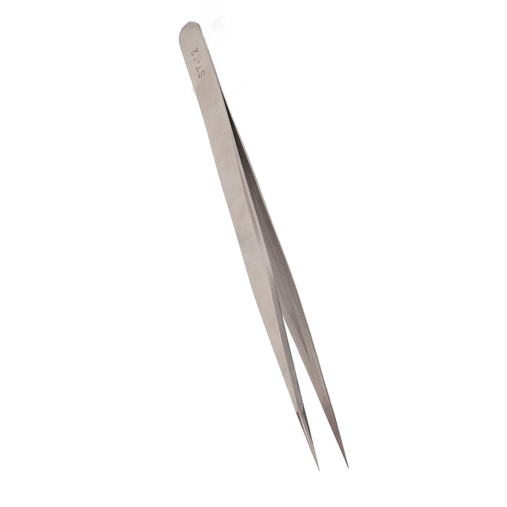 Stainless Steel Tweezers Professional Prevents Magnetic Hardened High Elasticity Accuracy Tweezers ST12