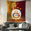 Custom Name Galatasaray Pride Wall Tapestry Aesthetic Wall Hanging Printed Fabric Blanket Decorative Tapestries for Bedroom Living Room Home Decor