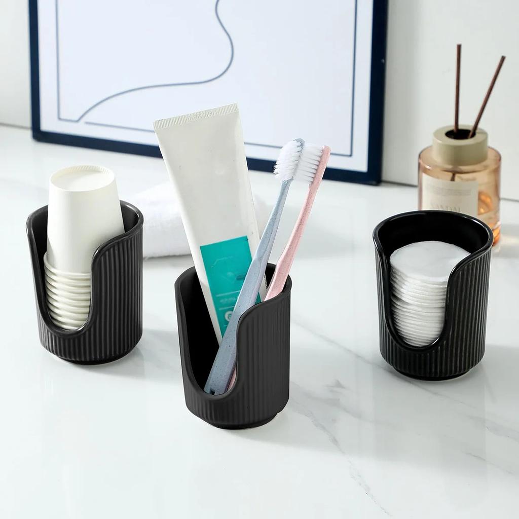 Disposable Paper Cup Holder Luxury Simple Space Save Plastic Multi-functional Desktop Cup Sorting Storage Rack Home Organizer