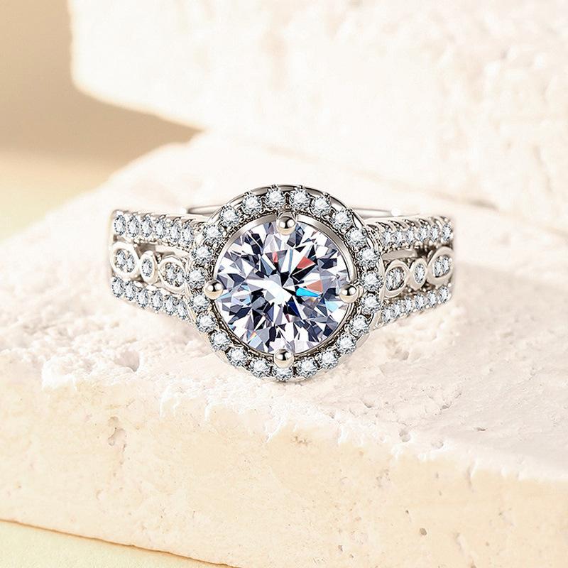 2026 Round Bag Eight Hearts and Eight Arrows Ring Women s Wedding Ring Diamond Ring