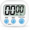Digital Kitchen Timer for Cooking, Multi-Function Electronic Timer, Big Digits Loud Alarm Strong Magnetic Backing, Classroom Timers for Teachers