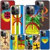 Amazigh Berber Flag Case for Apple iPhone 14 11 7 SE 2020 8 X XS 13 12 Mini XR 15 Pro Max Silicone Black Soft Phone Cover