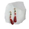 Silver needle retro temperament long water drop earrings female, unique niche new Chinese classical cheongsam earrings earrings