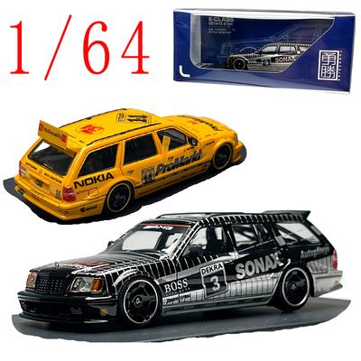 YS Diecast 1/64 Scale Mercedes Benz S124 Car Model Alloy Benz Touring Modified Version Play Vehicles Toys for Boys Original Box