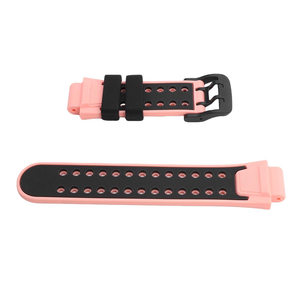 15mm Kids Smart Watch Band Water Resist Lightweight Silicone Watch Band Replacement with Stainless Steel Buckle for