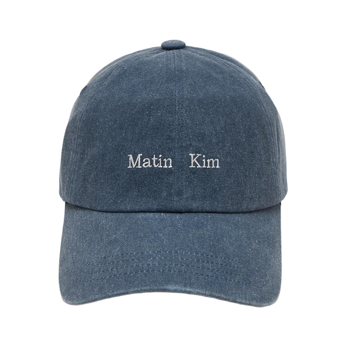 Matin Kim Matin Mini Classic Logo Ball Cap Smoke Blue ONE SIZE