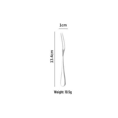 DEKEBAG 304 Stainless Steel No. 5 Dinner Forks (2-Pack)